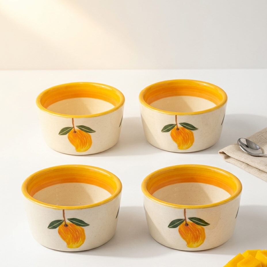 Aam Bagaan Ceramic Ramekin Bowls Set of 4