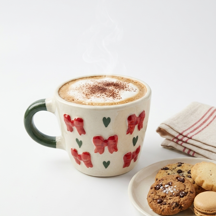 Coquette Bows Mug - Red