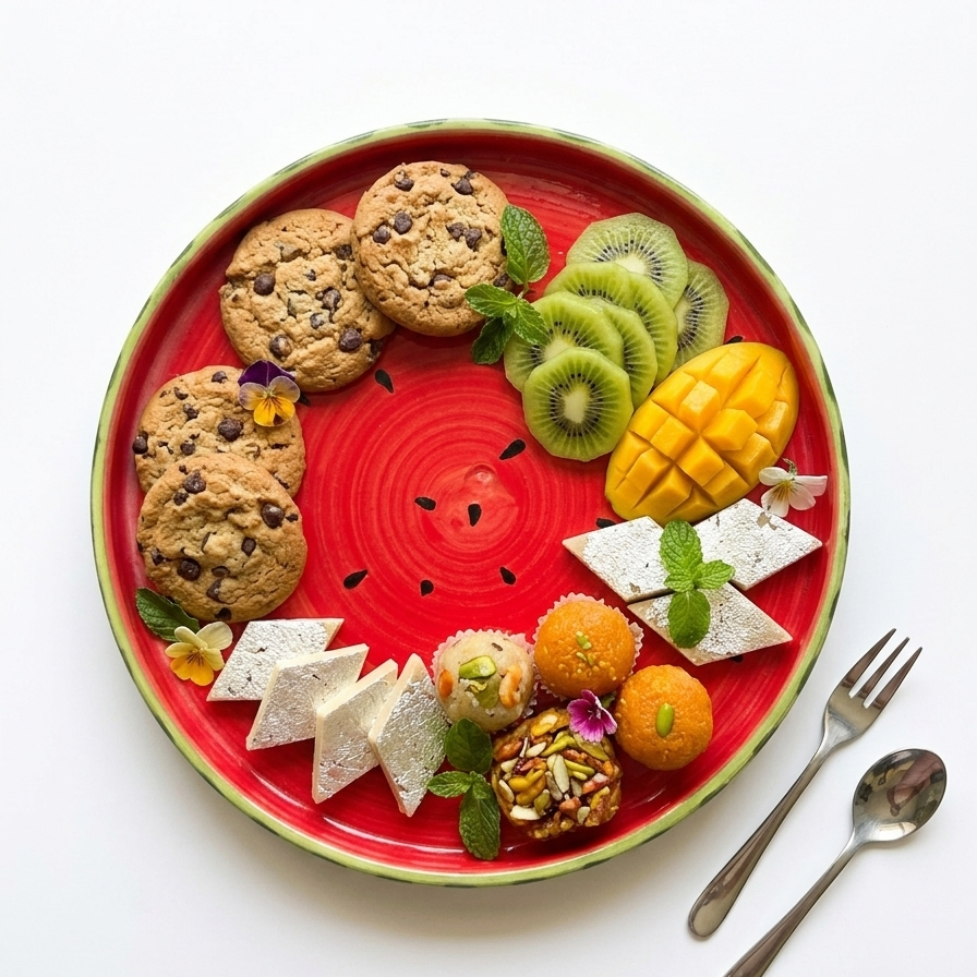Watermelon Ceramic Snack Plate (8 inches)