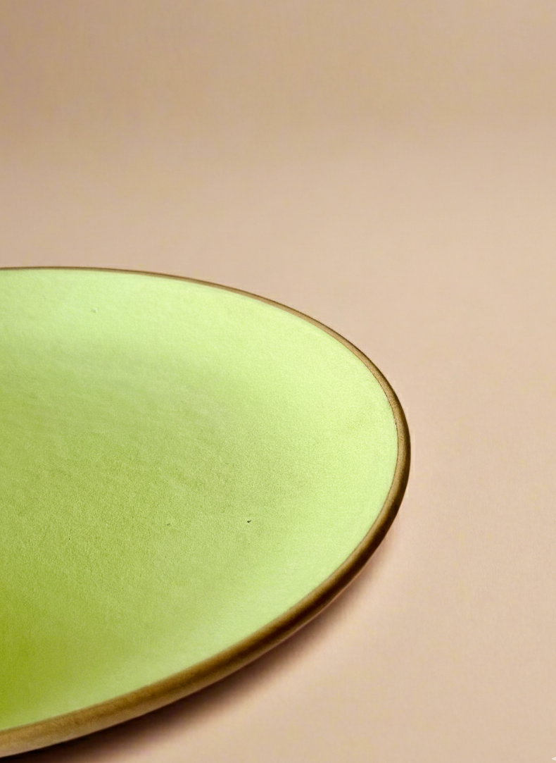 Lime Green Dinner Plates (10 Inches )