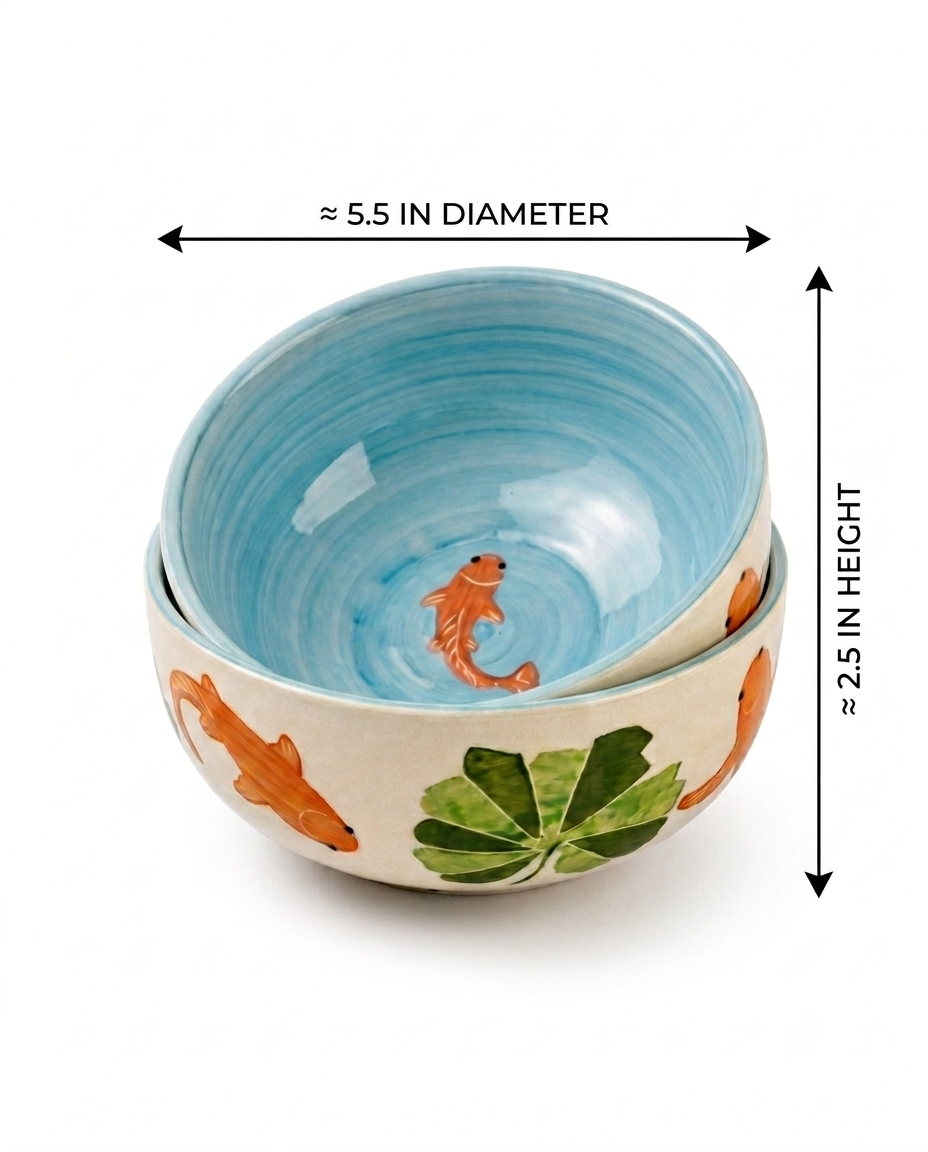 Koi Mulaqaat Fish Ceramic Small Bowl