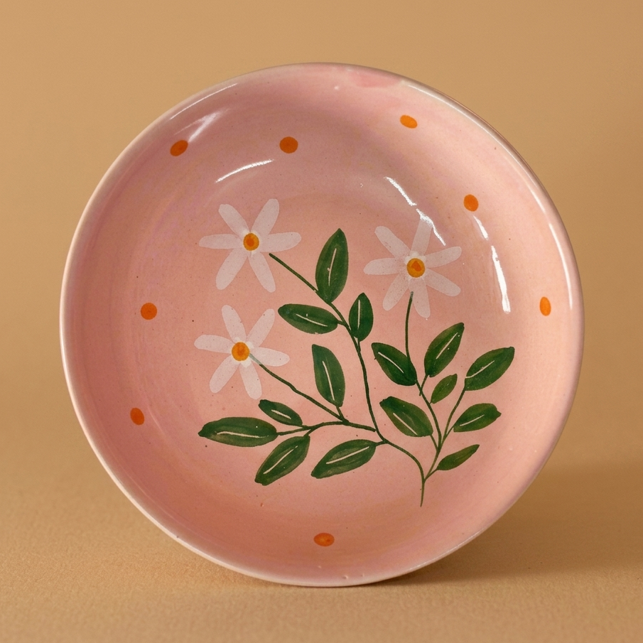 Parijat Postcard Ceramic Bowl - Single