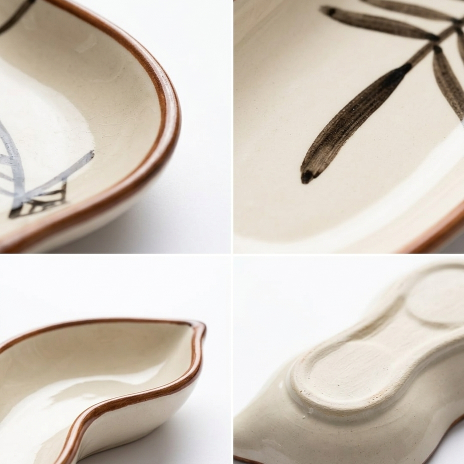 Tamarind Ceramic Dip Platter Set of 2