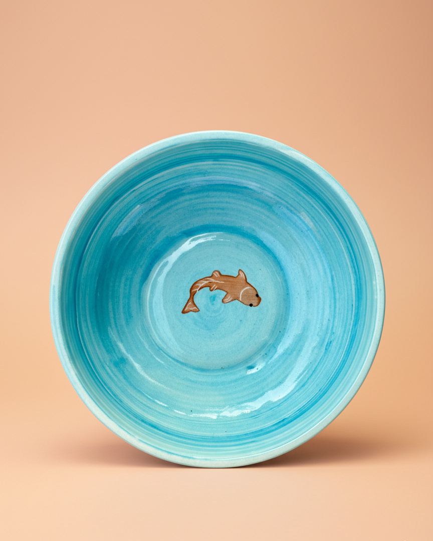 Koi Mulaqaat Fish Ceramic Bowl - Large