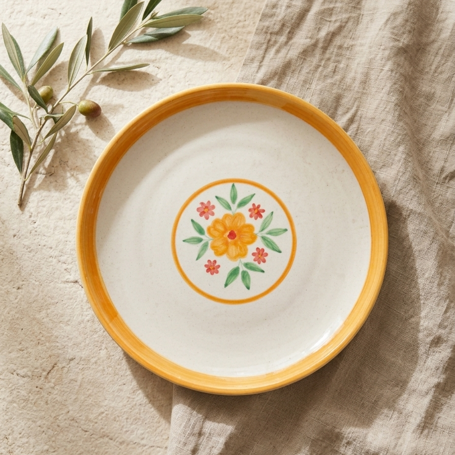 Floral Extravaganza Ceramic Dinner Plate (10.5 inches) - Dispatches 1st May