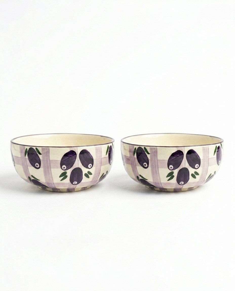 Jamun Junction Handpainted Ceramic Small Bowls