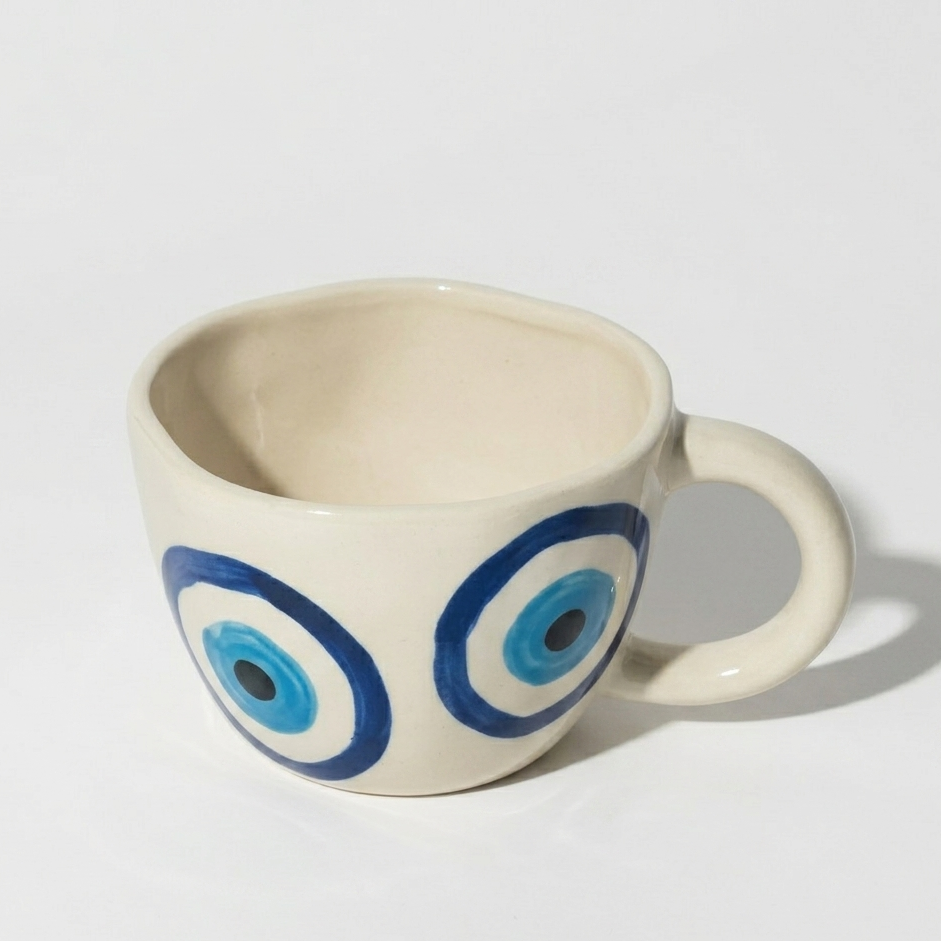 Evil Eye Espresso Ceramic Mugs (300ml)