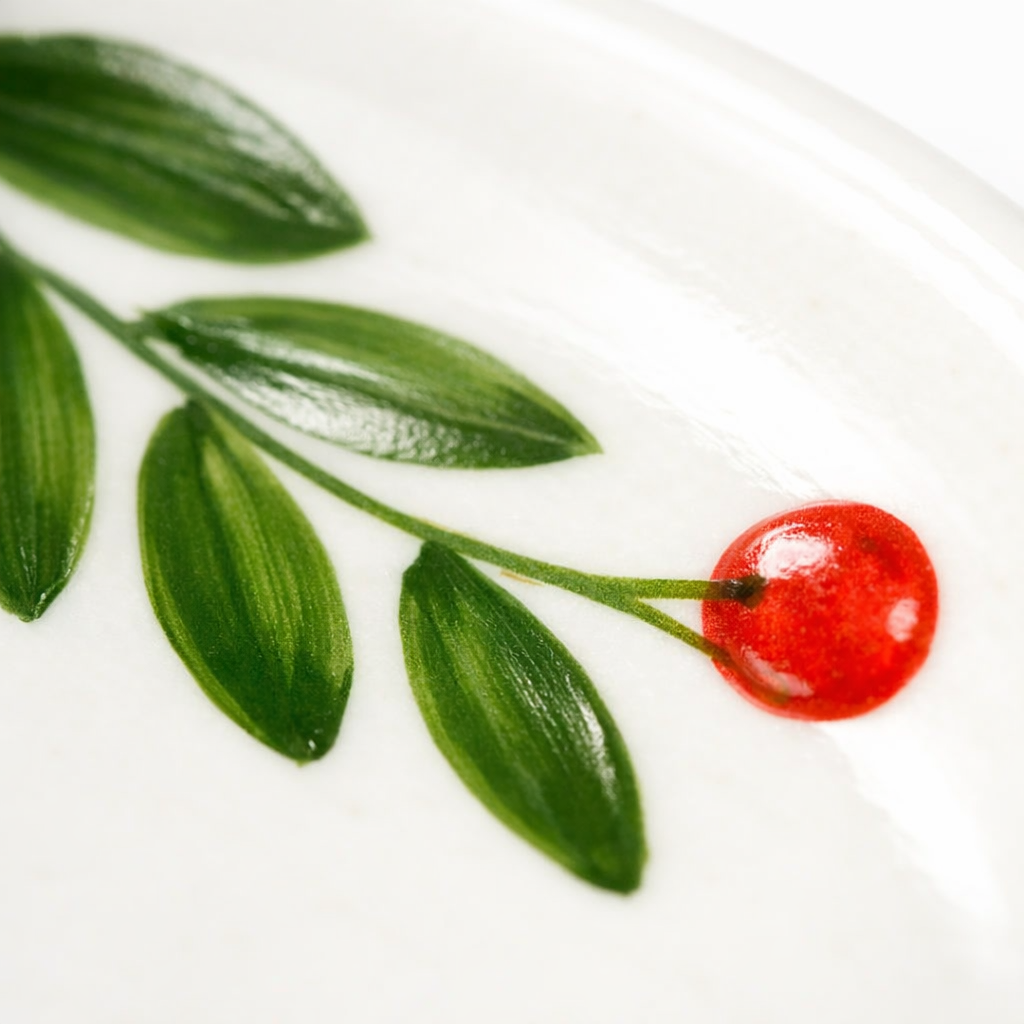 Olive Leaf Ceramic Plate Sets (7.5 inches)