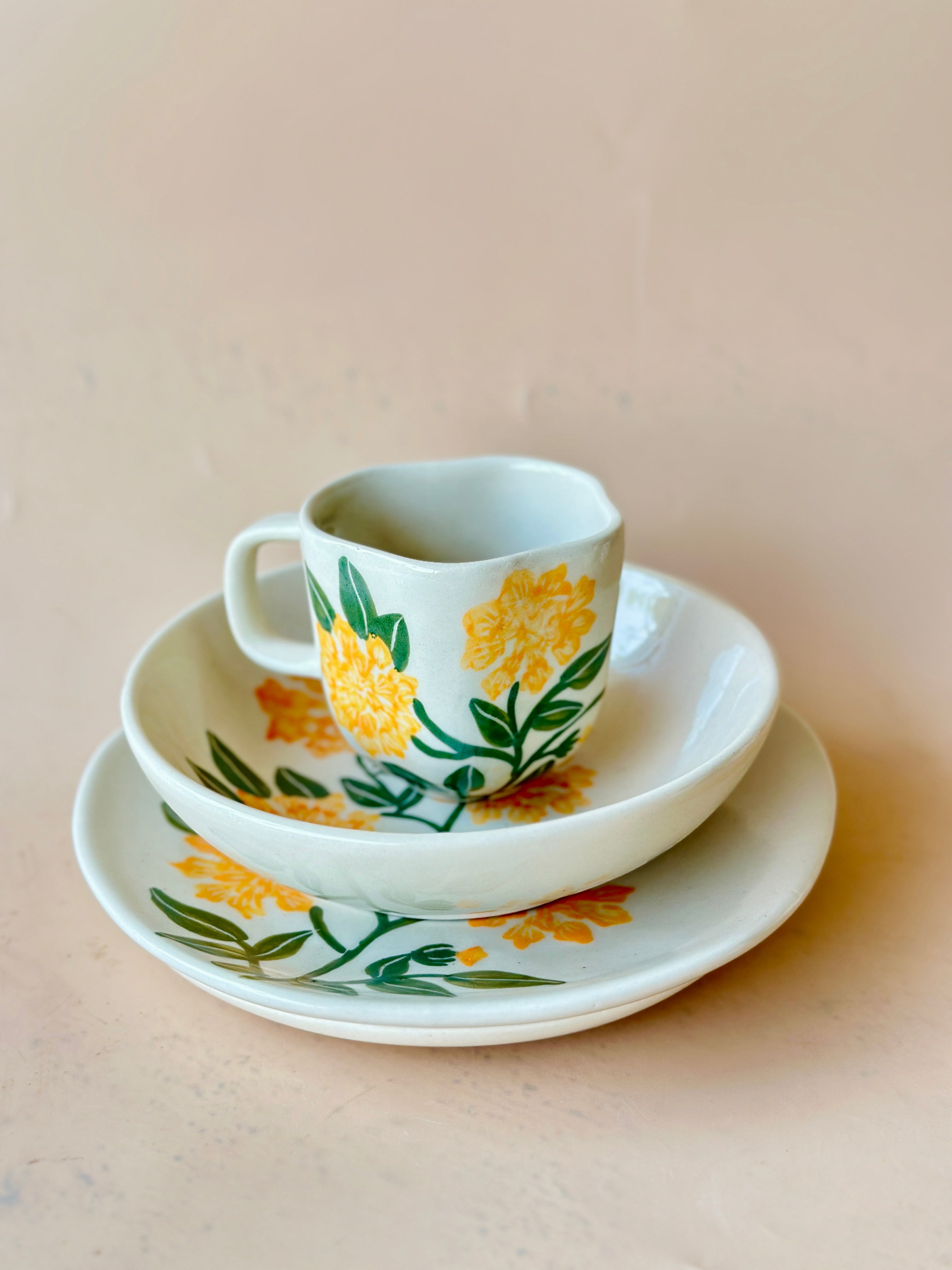 Marigold Breakfast Set of 3  (Pre Order- 5th April Dispatch)