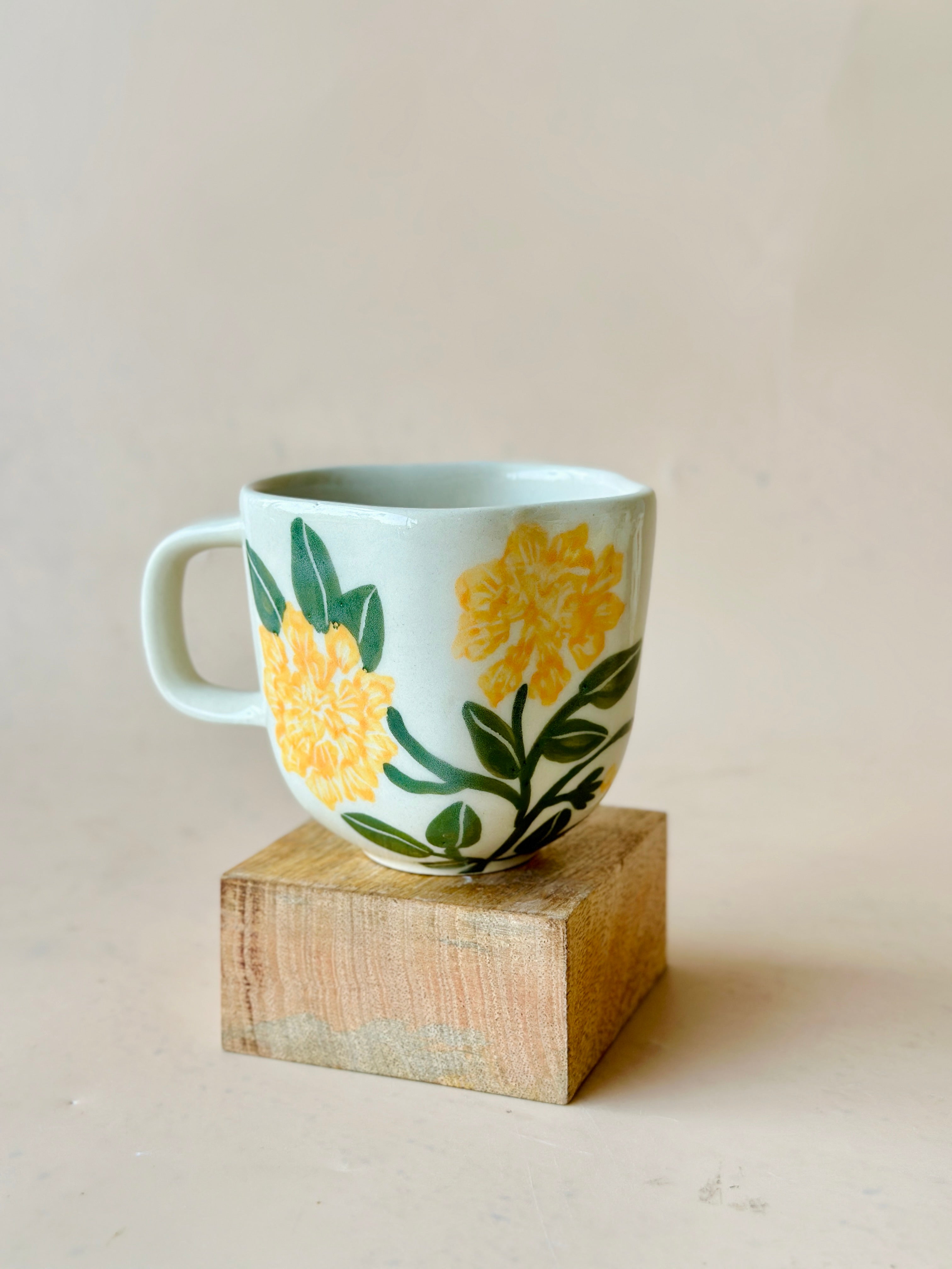 Marigold Snack Plate and Mugs  (Pre Order- 5th April Dispatch)