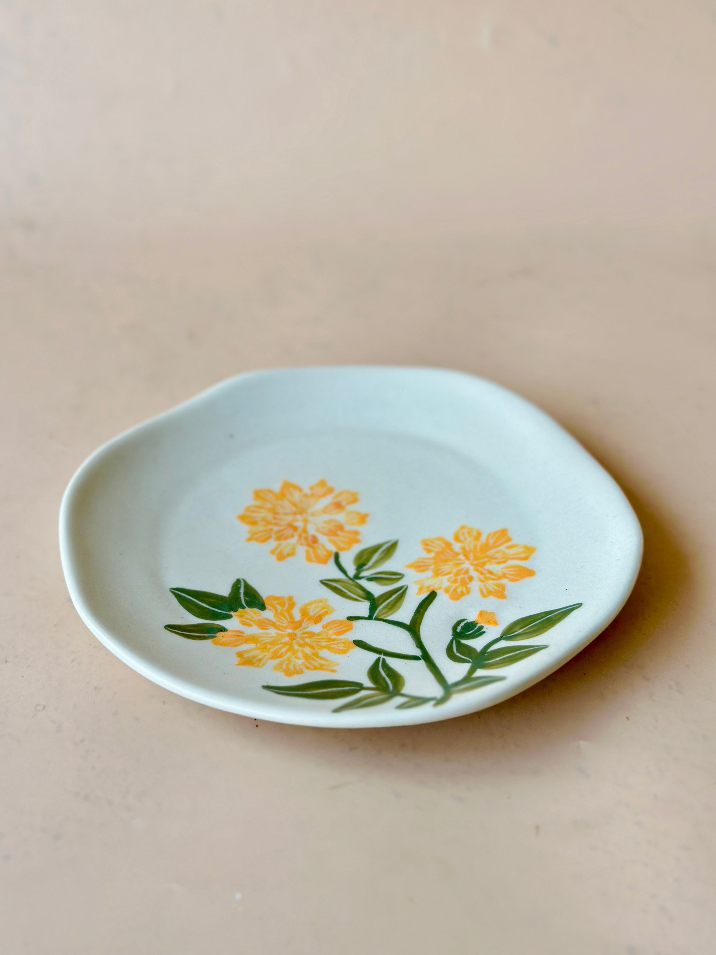 Marigold Snack Plate Set of 2 (Pre Order- 5th April Dispatch)