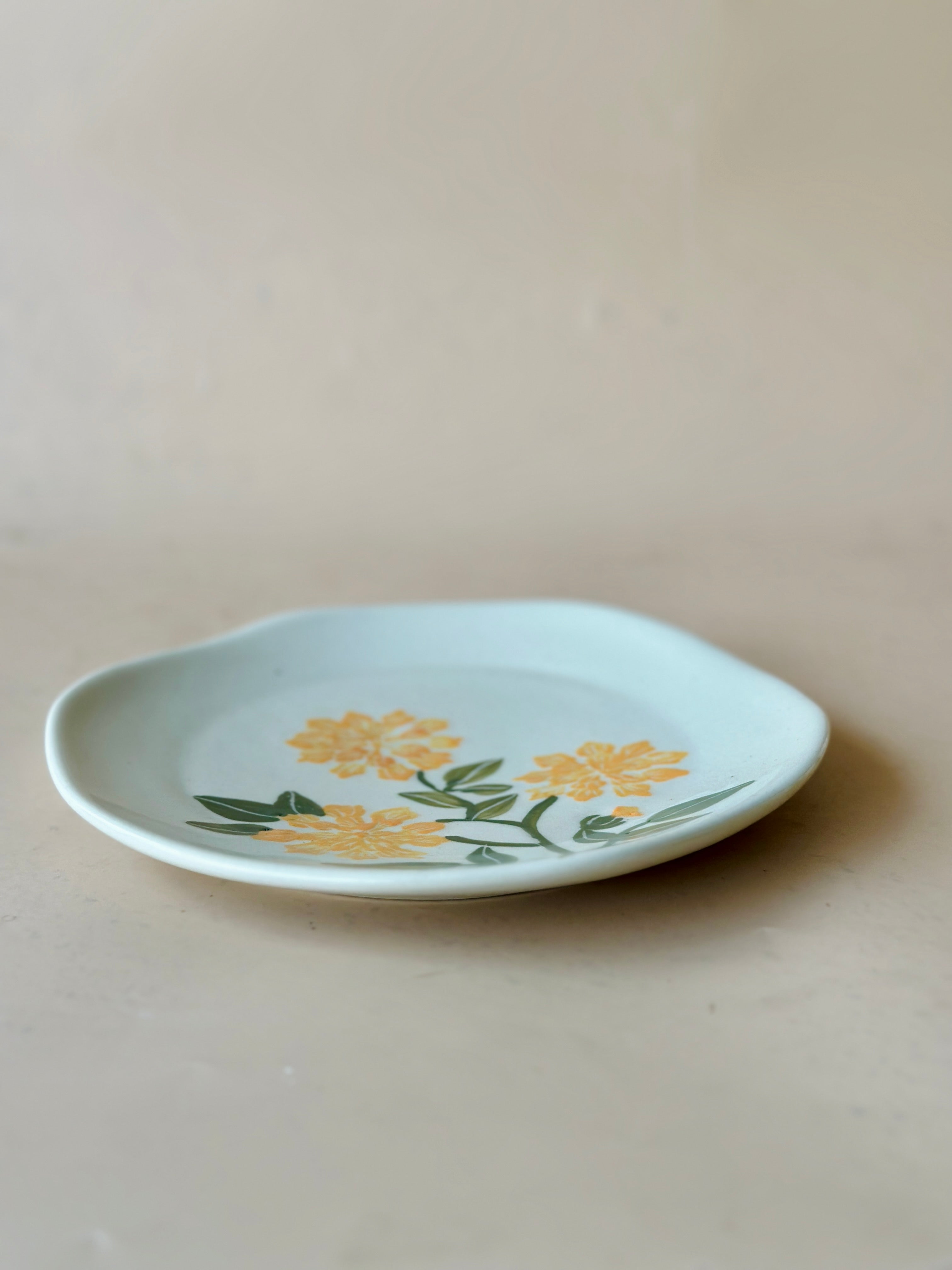 Marigold Snack Plate Set of 2 (Pre Order- 5th April Dispatch)