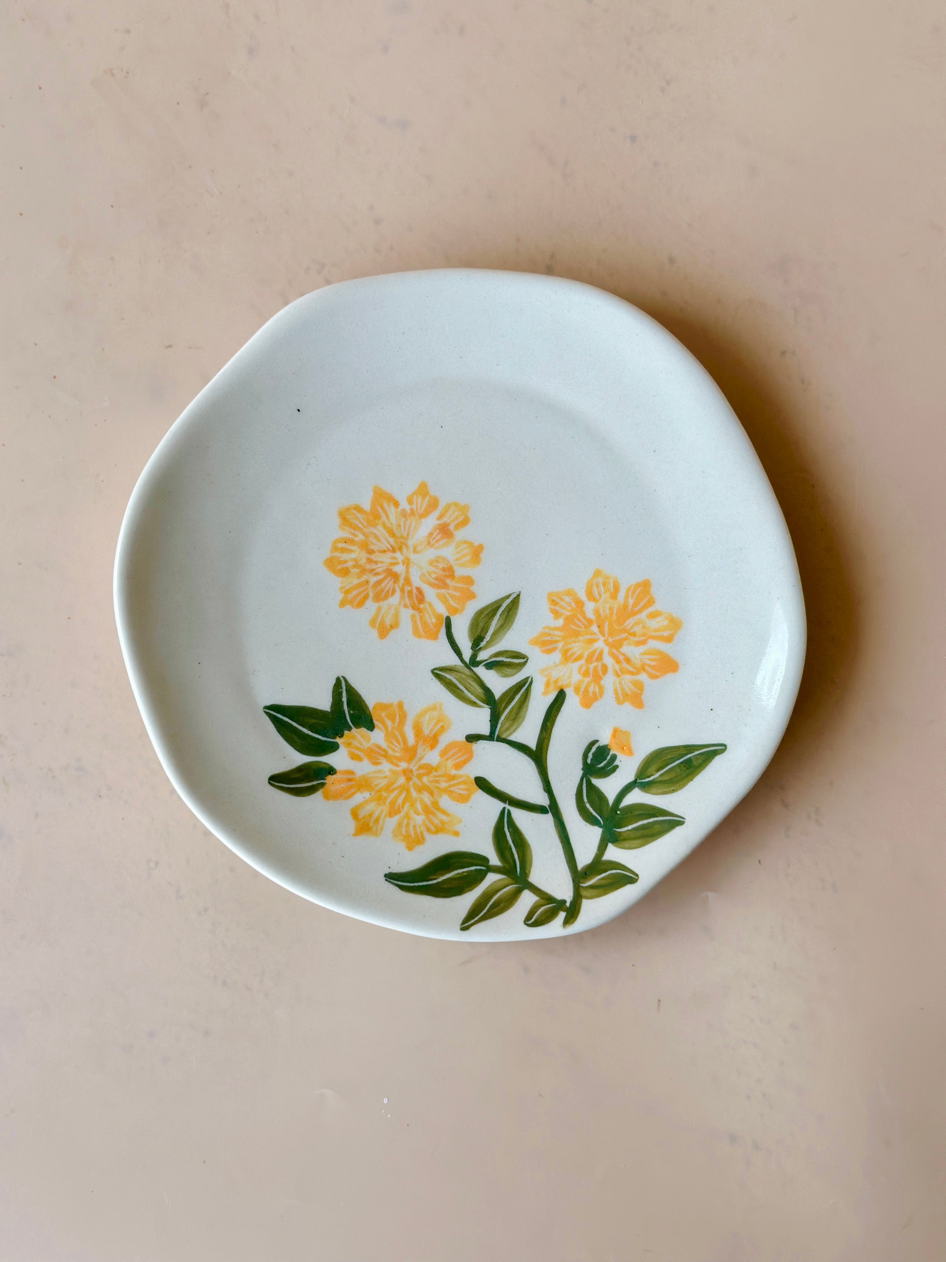 Marigold Snack Plate Set of 2 (Pre Order- 5th April Dispatch)