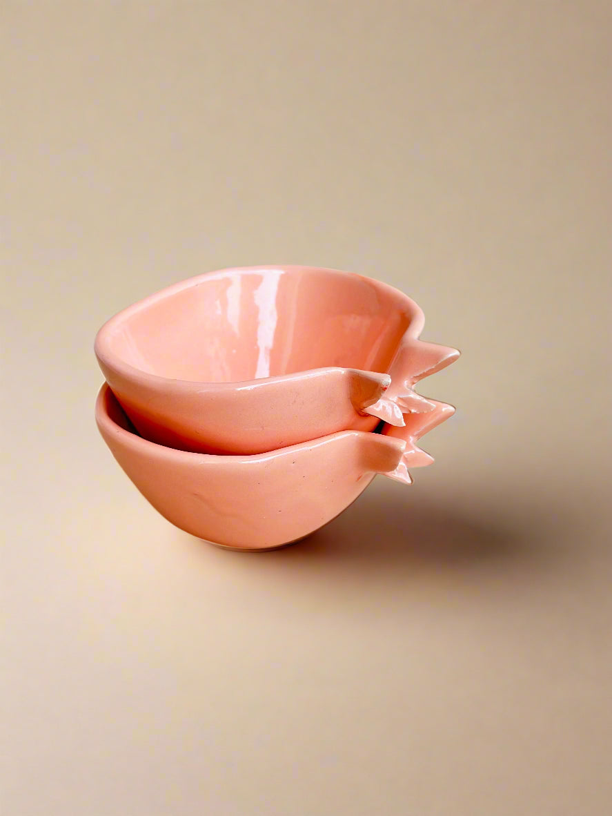 Peach Anaar Chip Dip Bowl Set of 2
