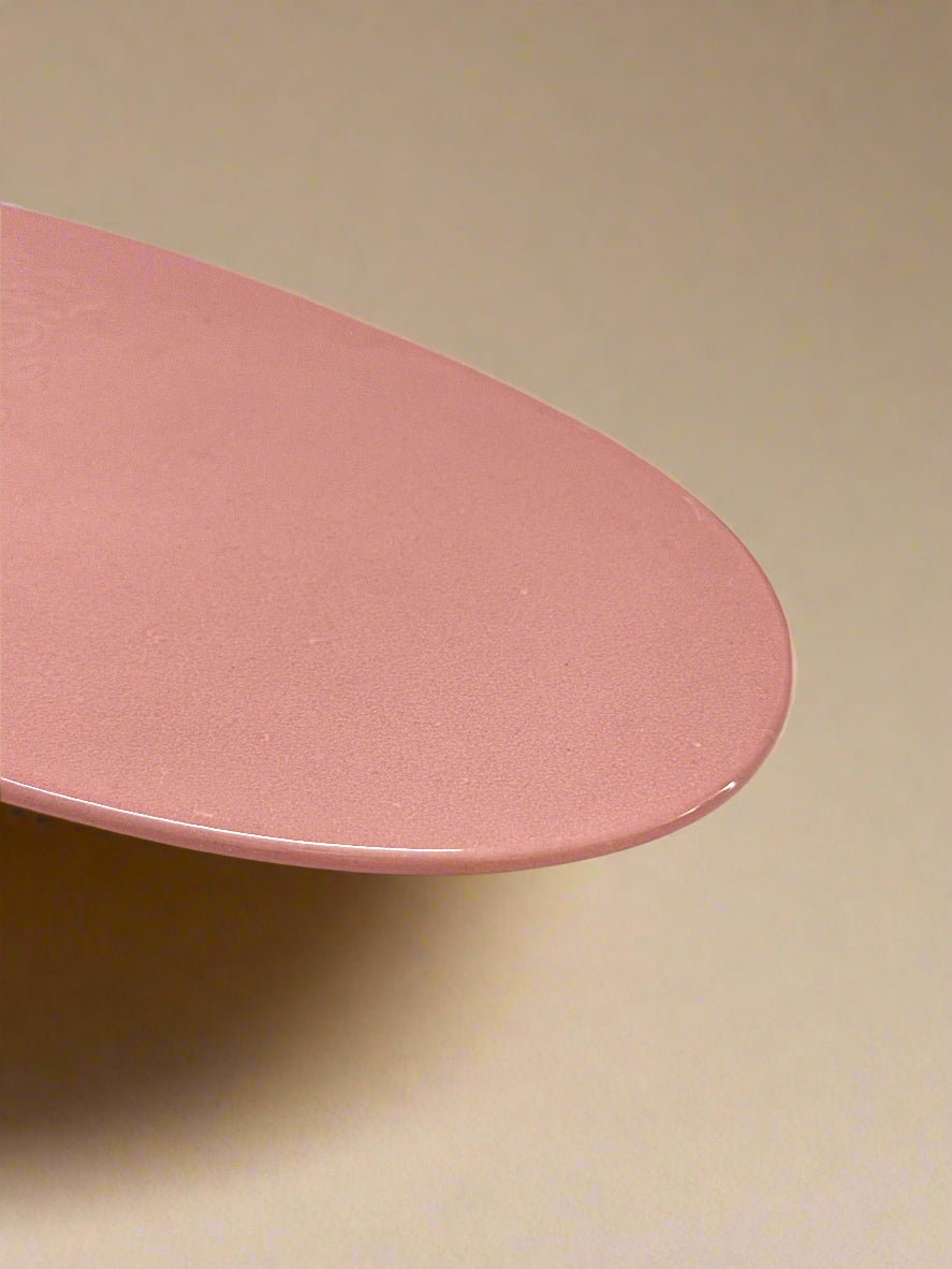 Pink Embossed Ceramic Platter