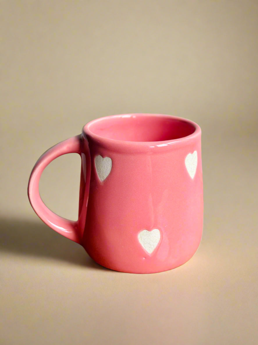 Pinky Heart Ceramic Mug