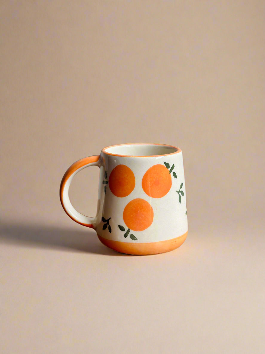 Santra Orange Ceramic Mug (250ml)