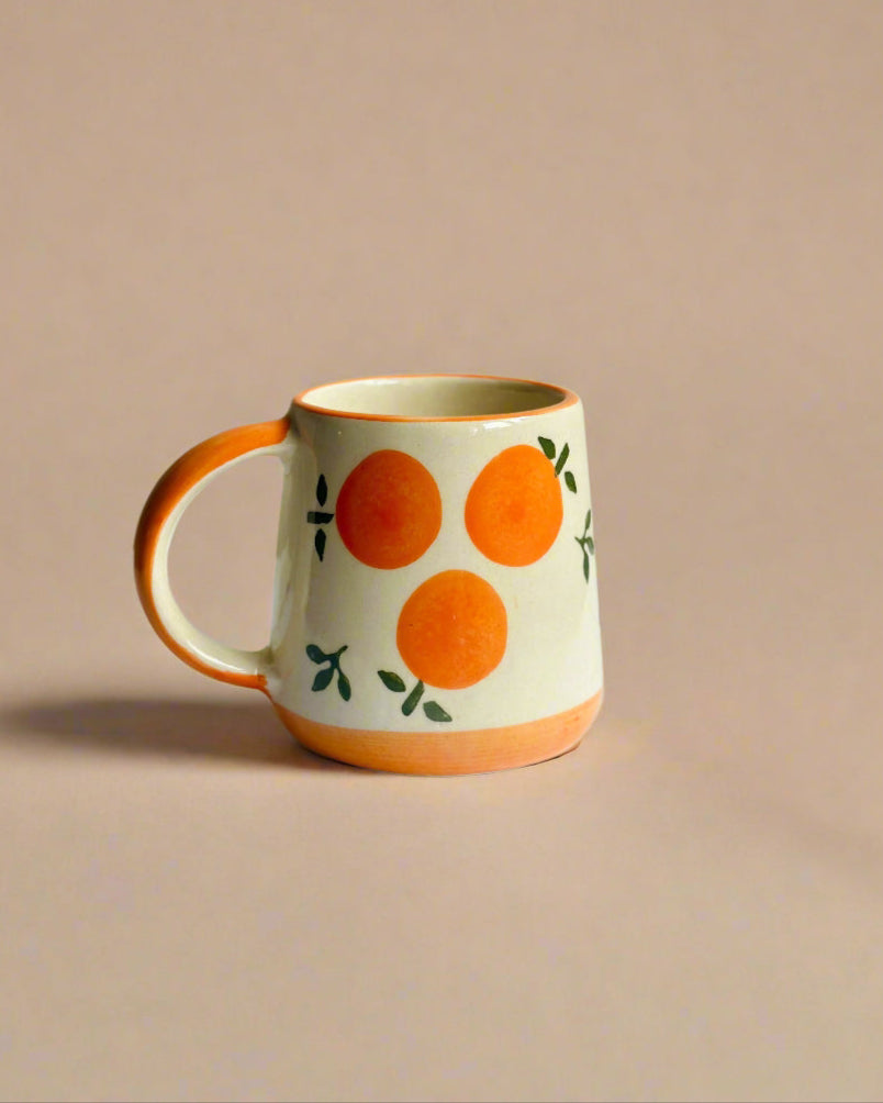 Santra Orange Ceramic Mug (250ml)