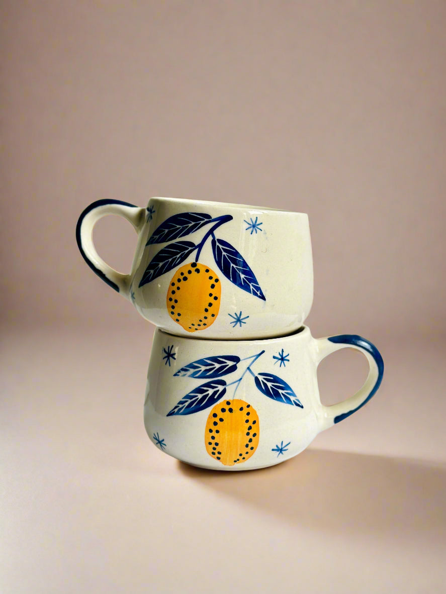 Italian Leafy Lemon Espresso Cup (300ml)