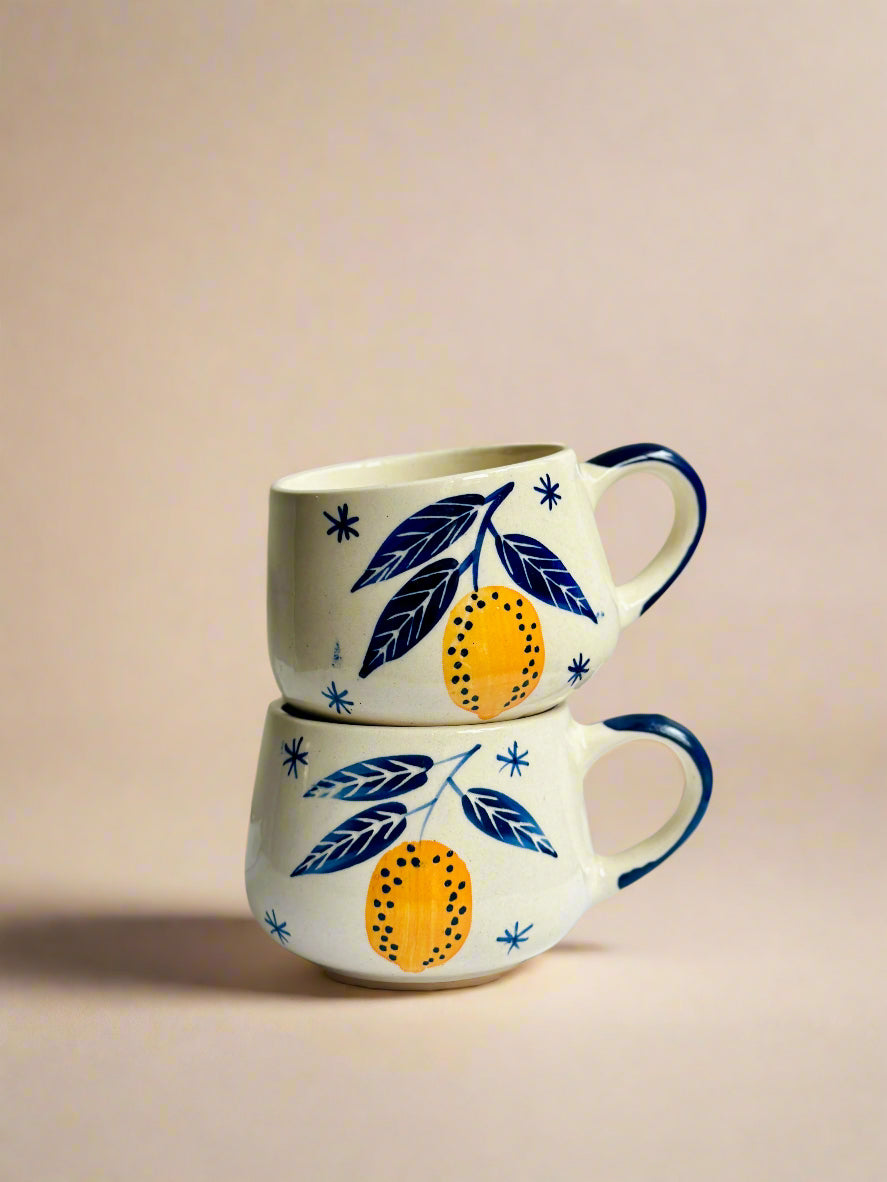 Italian Leafy Lemon Espresso Cup (300ml)