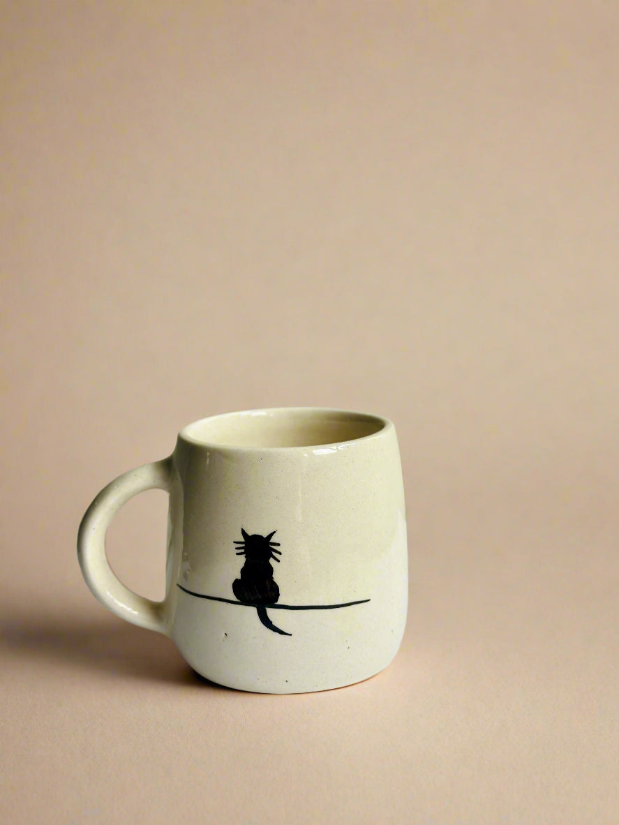 Black Cat Ceramic Mug (250ml)