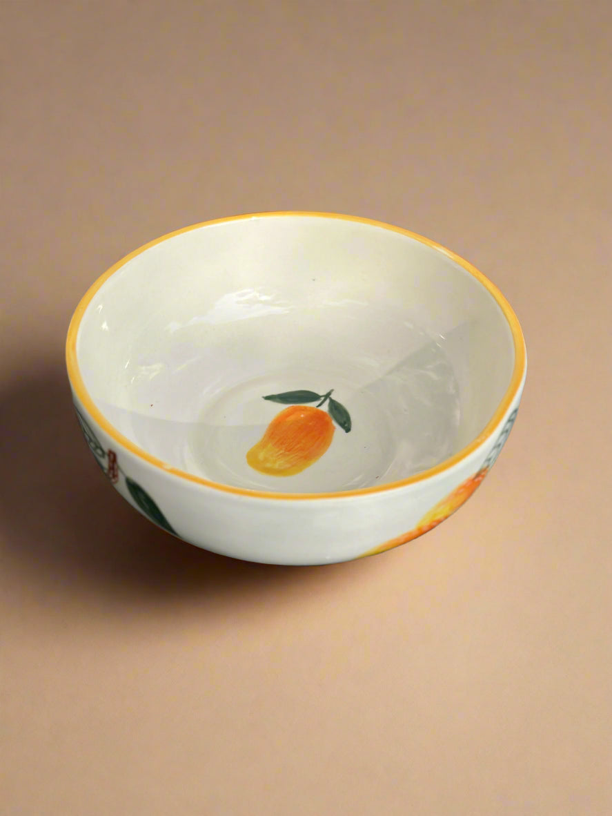 Mango Mehfil Handpainted Ceramic Small Bowls