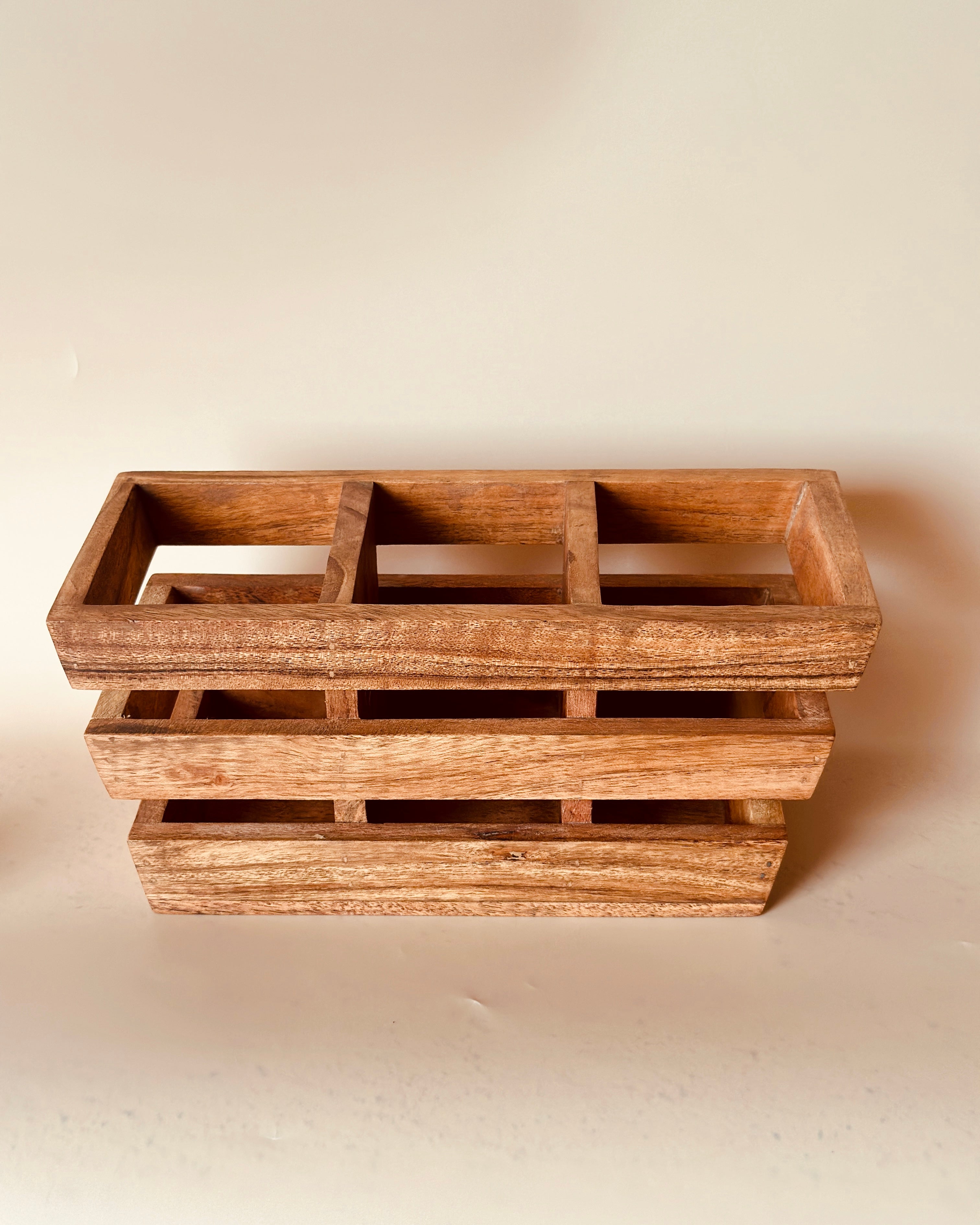 Wooden Jaali Cutlery Holder