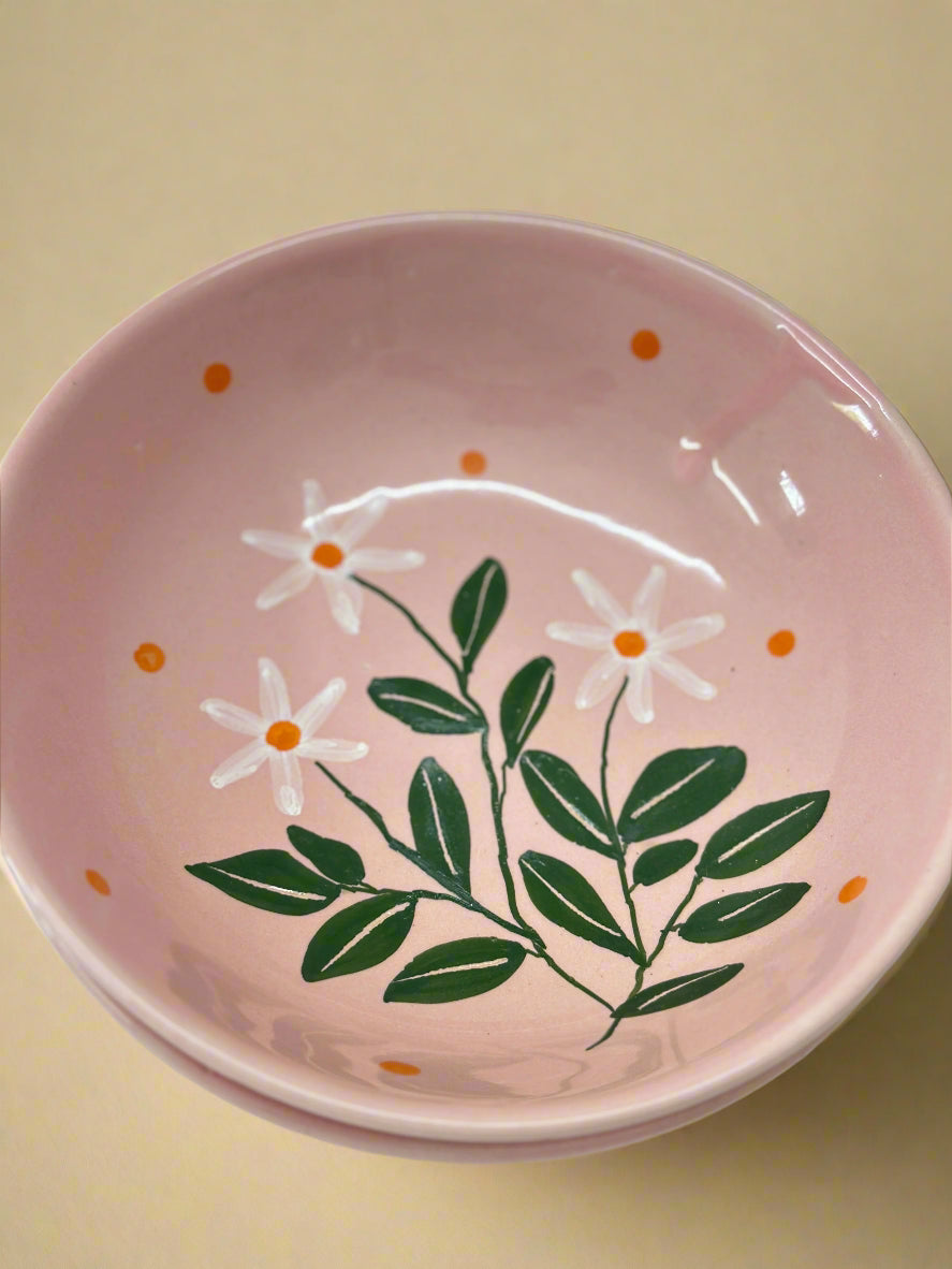 Parijat Postcard Ceramic Bowl Set of 2