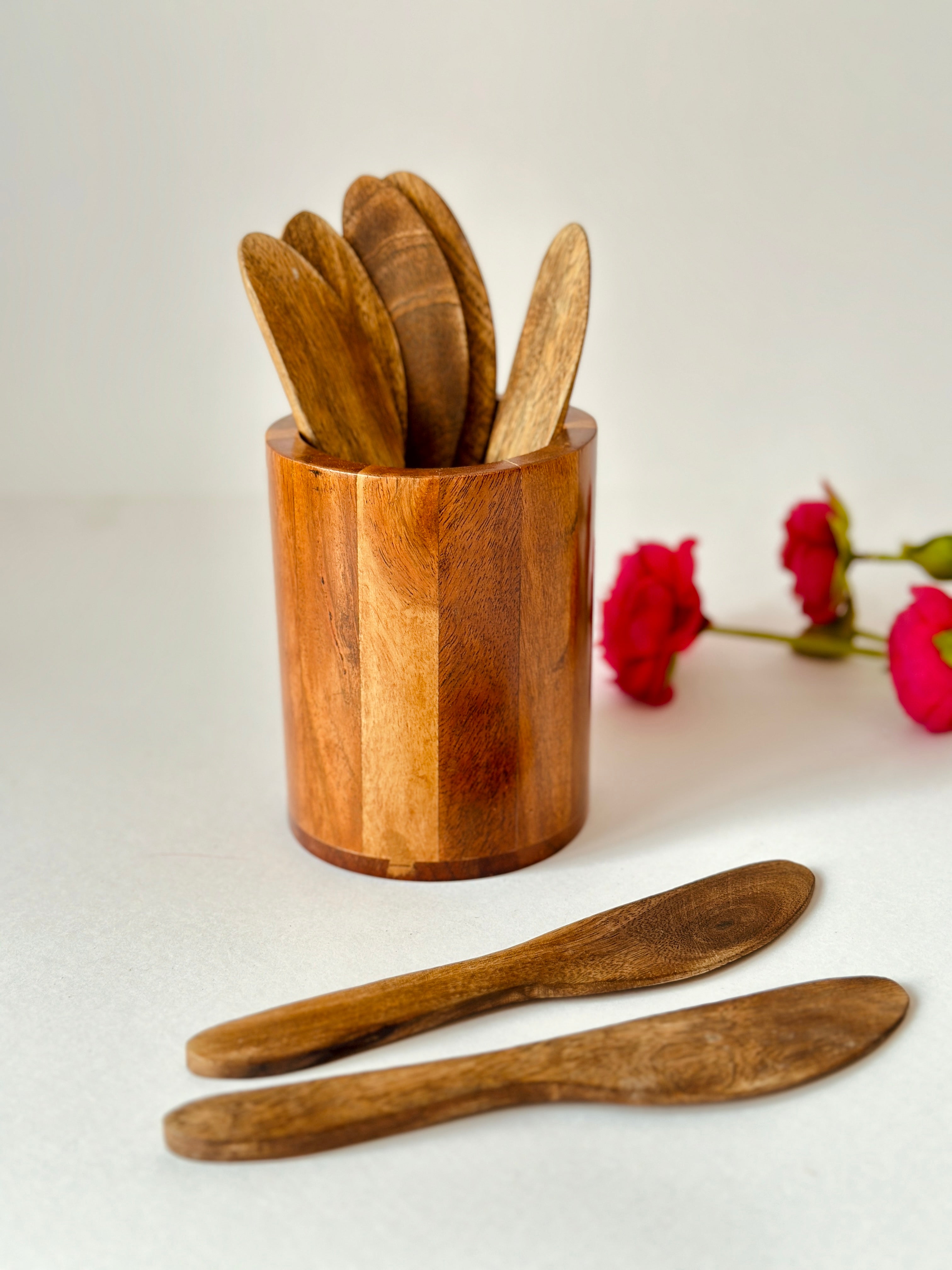 Wooden Butter Knife Set of 6