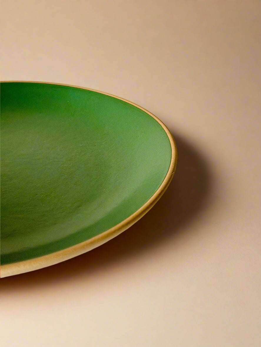 Army Green Dinner Plates (10 Inches )