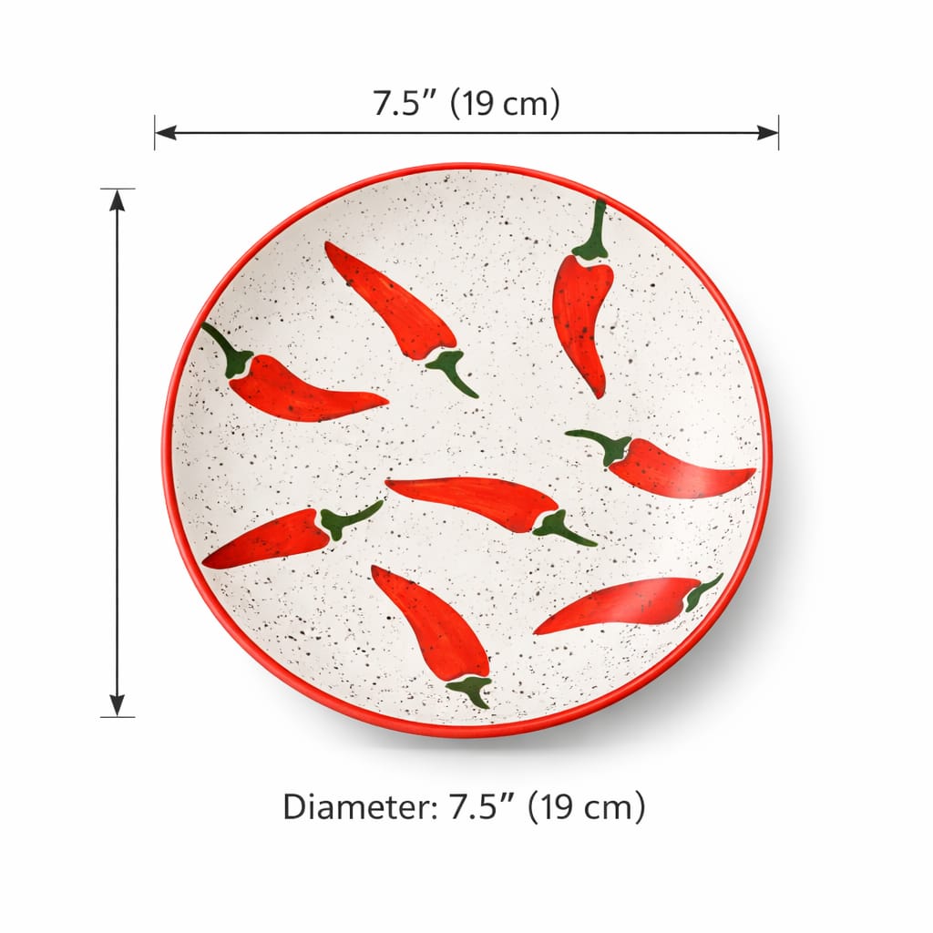 Keep It Spicy Ceramic Plate  (7.5  Inches)