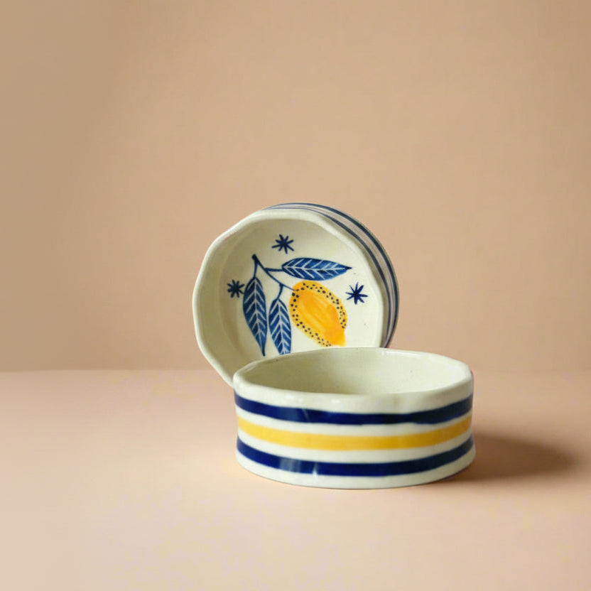 Lemon Leafy Cereal Bowl Set of 2