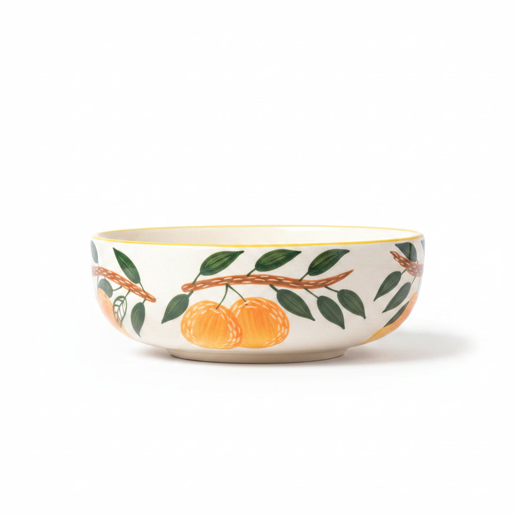 Mango Mehfil Handpainted Ceramic Breakfast Set of 4