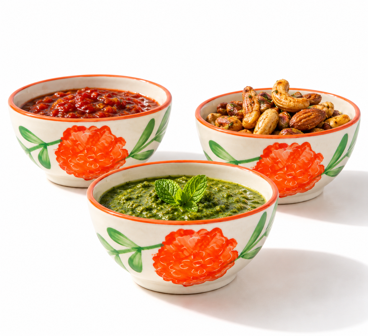 Multipurpose  Marigold Mandi Ceramic Prep & Dip Bowl