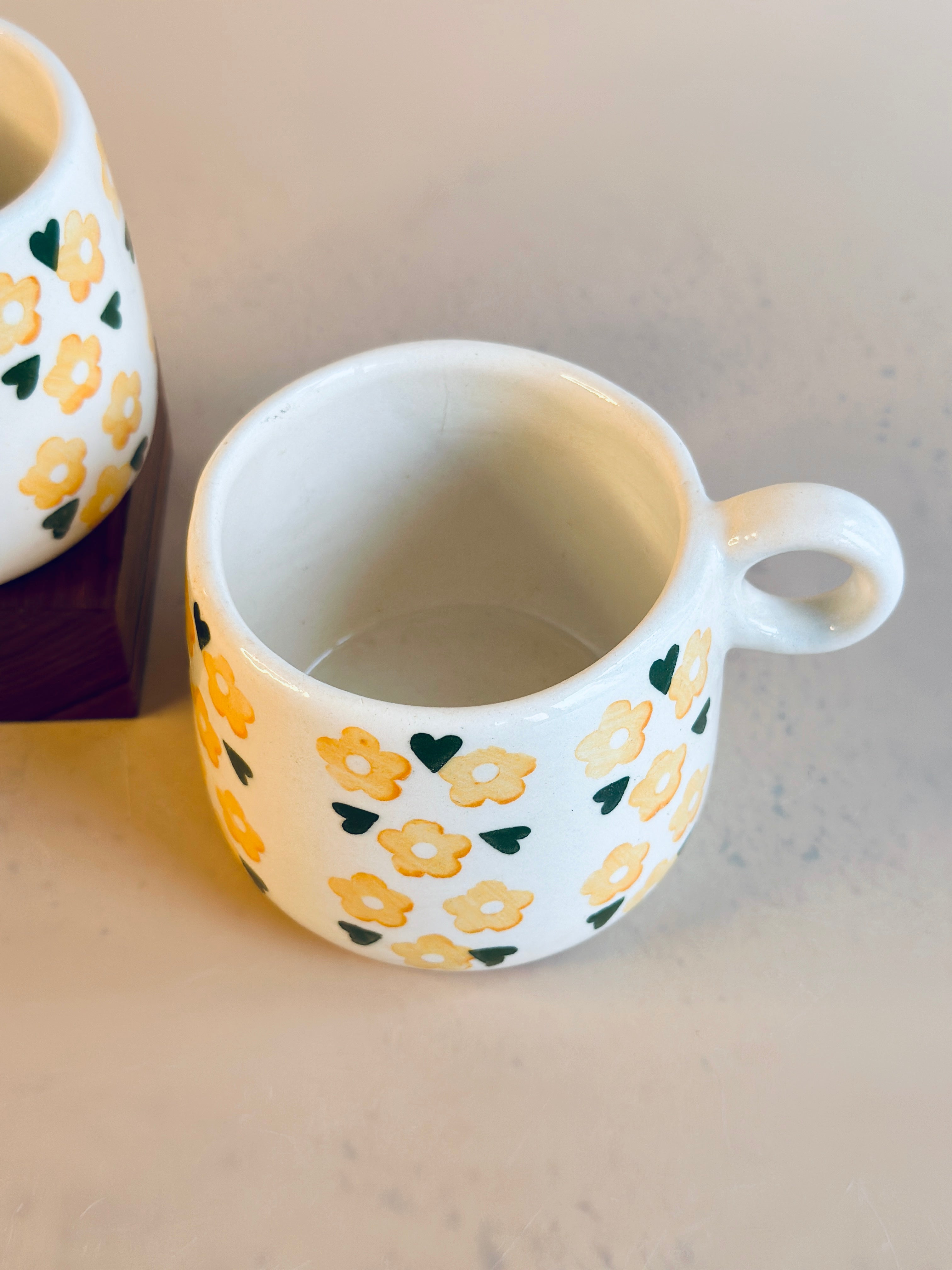 Mini_Sunflower_Ceramic_Cup4 Nurture India