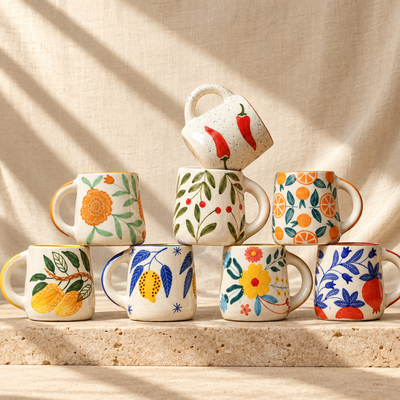⁠Multi Color Art Mugs Buy 7 Get 1 Free