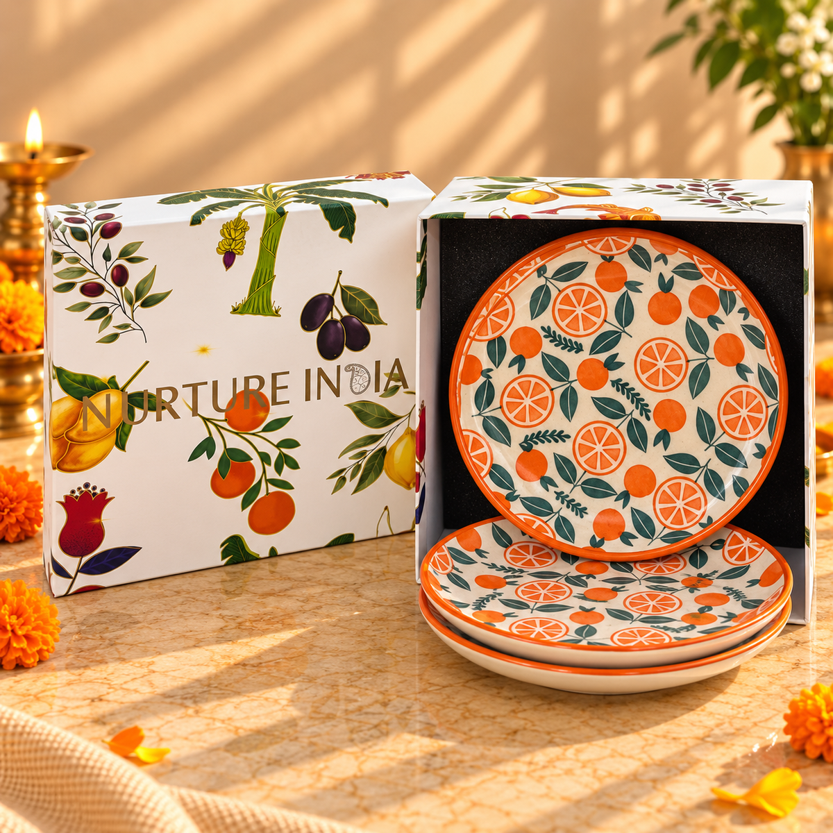Set of 4 Plates - Gift Box