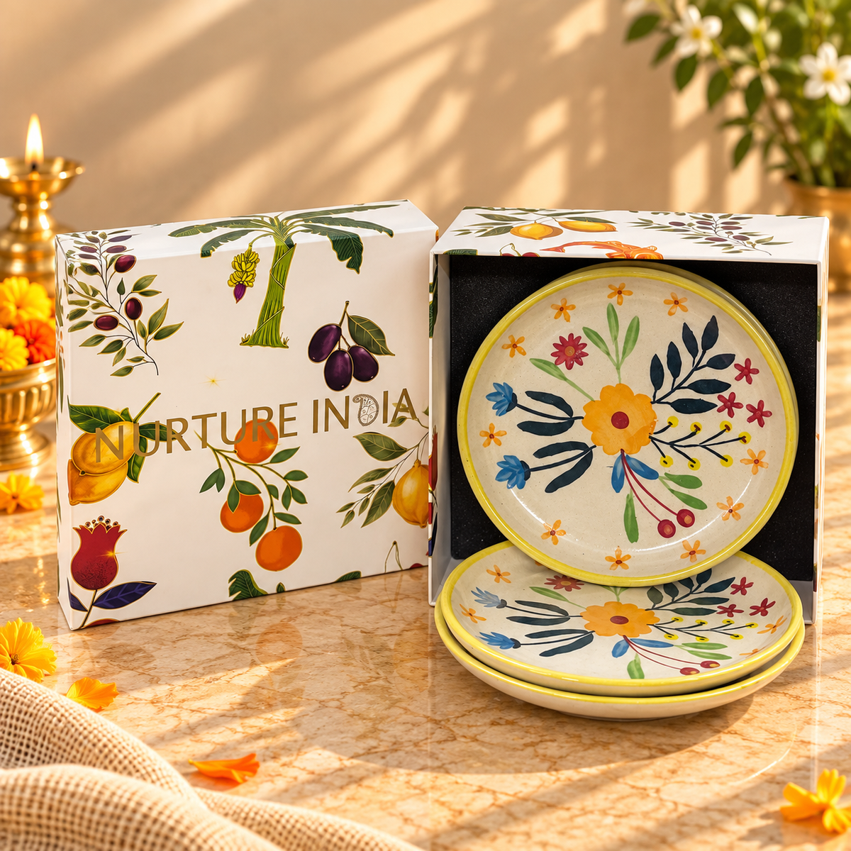 Set of 4 Plates - Gift Box