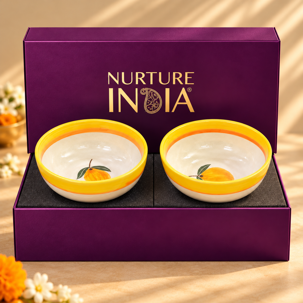 Small Bowls set of 2 - Gift Box (Purple )