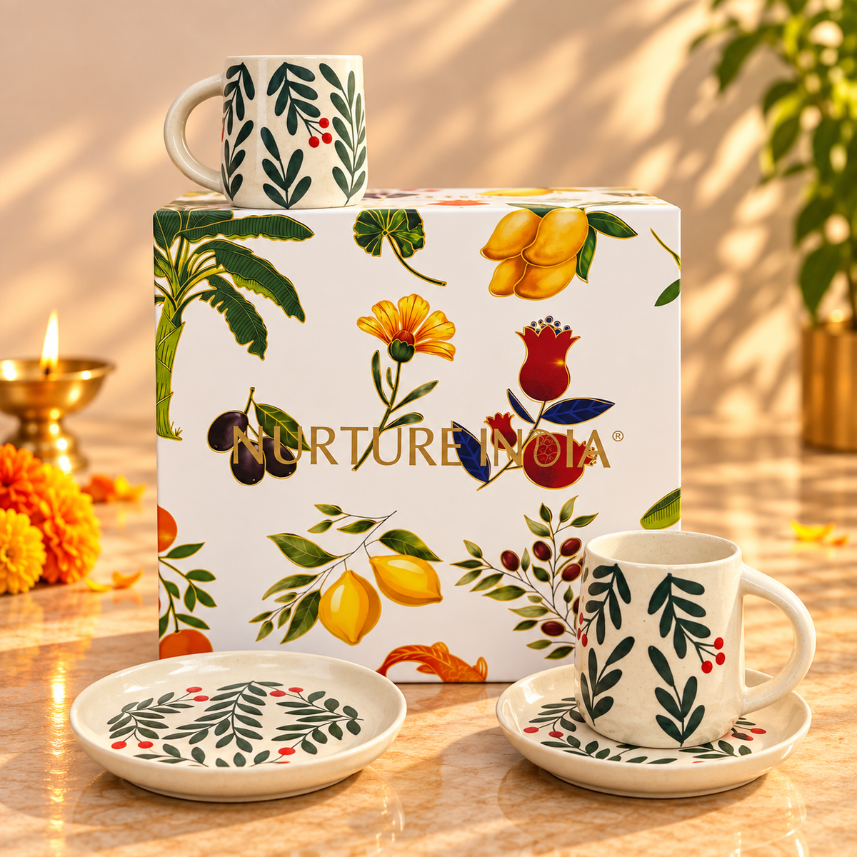 Set of 2 Mugs & 2 Tapas - Hamper