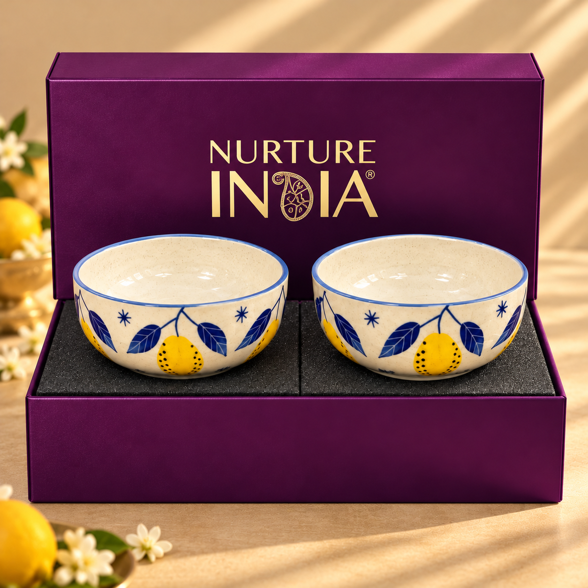 Small Bowls set of 2 - Gift Box (Purple )