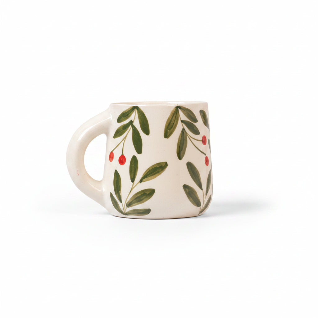 Olive Marigold Orange Mango Mug Combo Set of 4