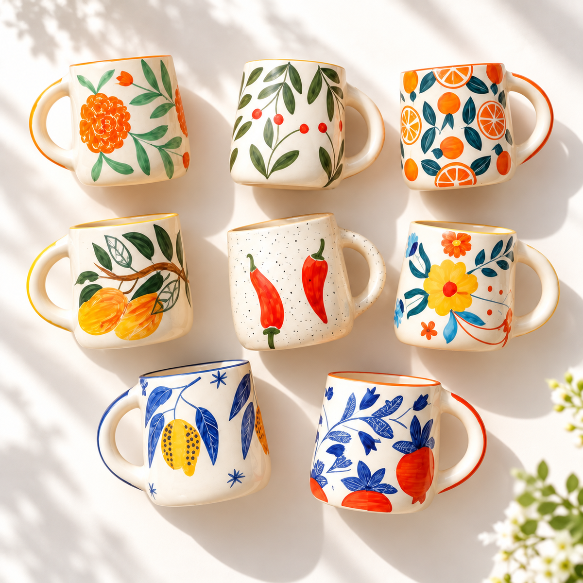 ⁠Multi Color Art Mugs Buy 7 Get 1 Free