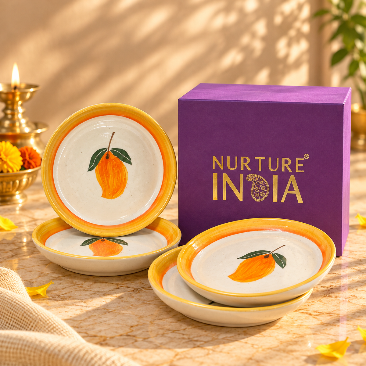 Ceramic Tapas Set of 4 - Gift Box