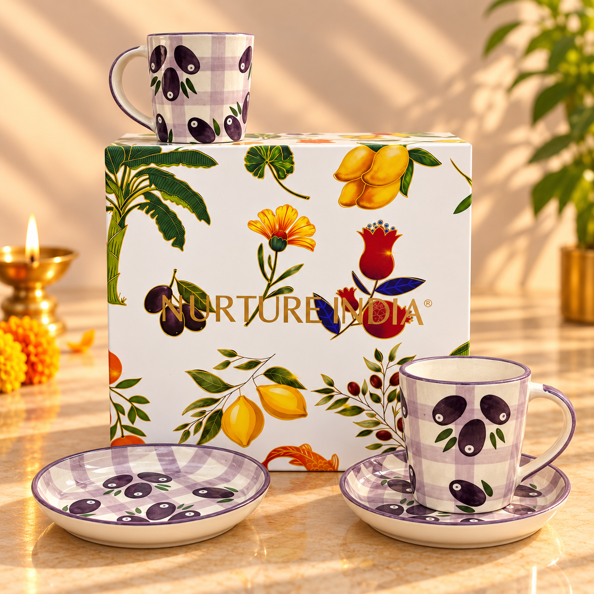 Set of 2 Mugs & 2 Tapas - Hamper