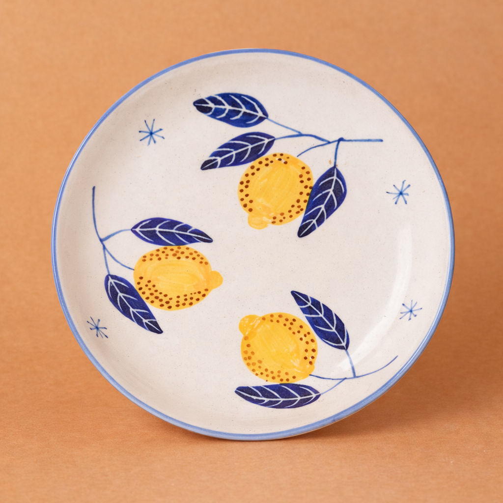 Italian Lemon Leafy Plate Sets (7inches)