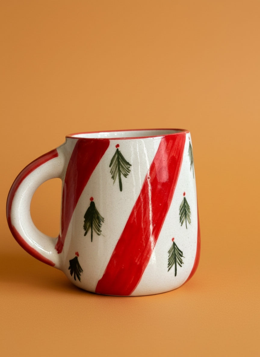 Christmas Tree Green Ceramic Mug (300ml)