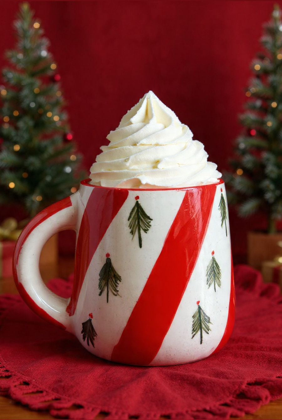 Christmas Tree Green Ceramic Mug (300ml)
