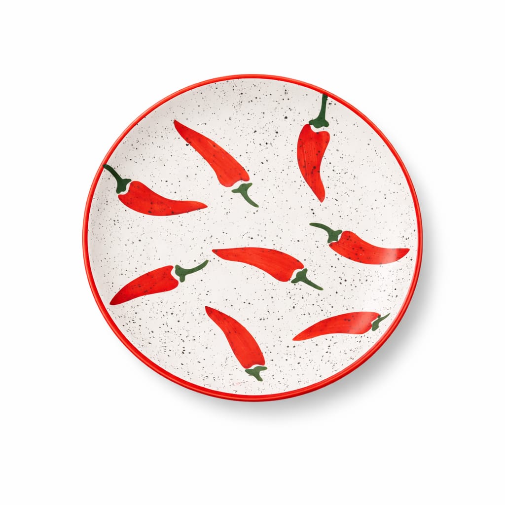 Keep It Spicy Ceramic Plate Sets (7.5  Inches)