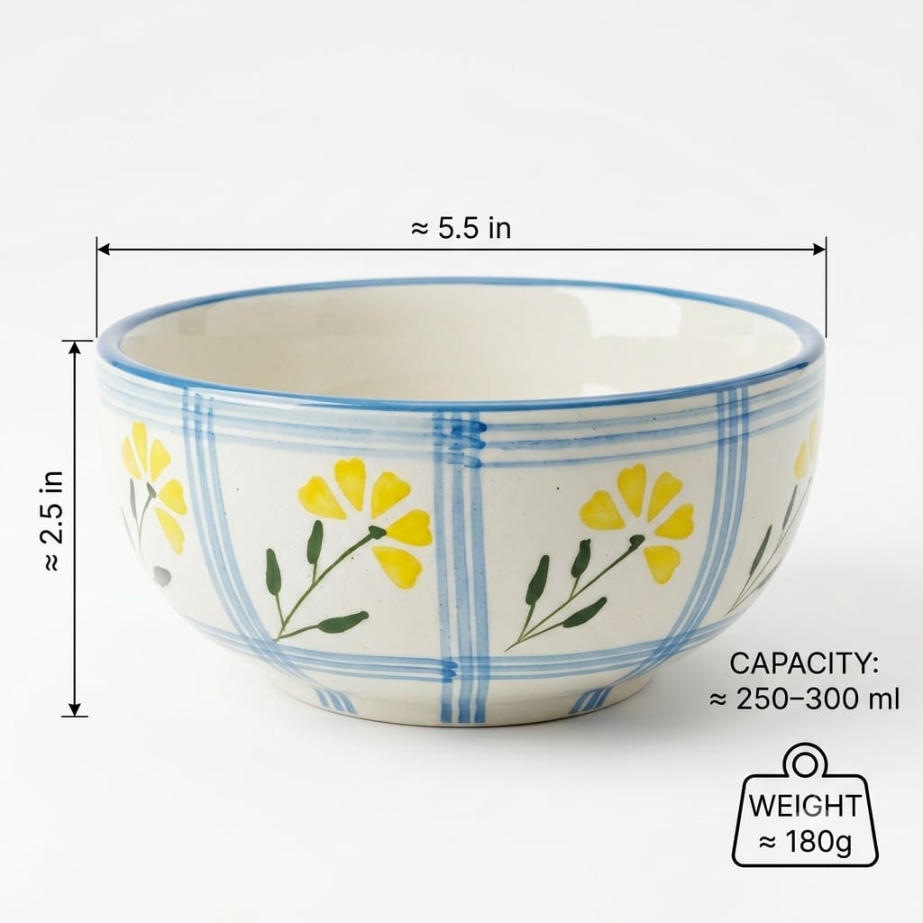 Ditsy Floral Ceramic Small Bowl